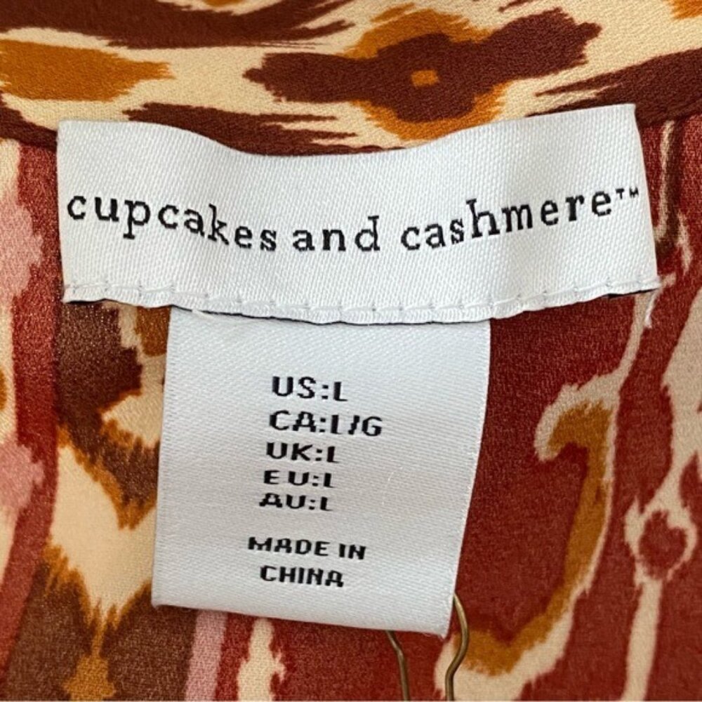NWT Cupcakes & Cashmere Women's Button-Down Blouse Size L - Picture 7 of 8